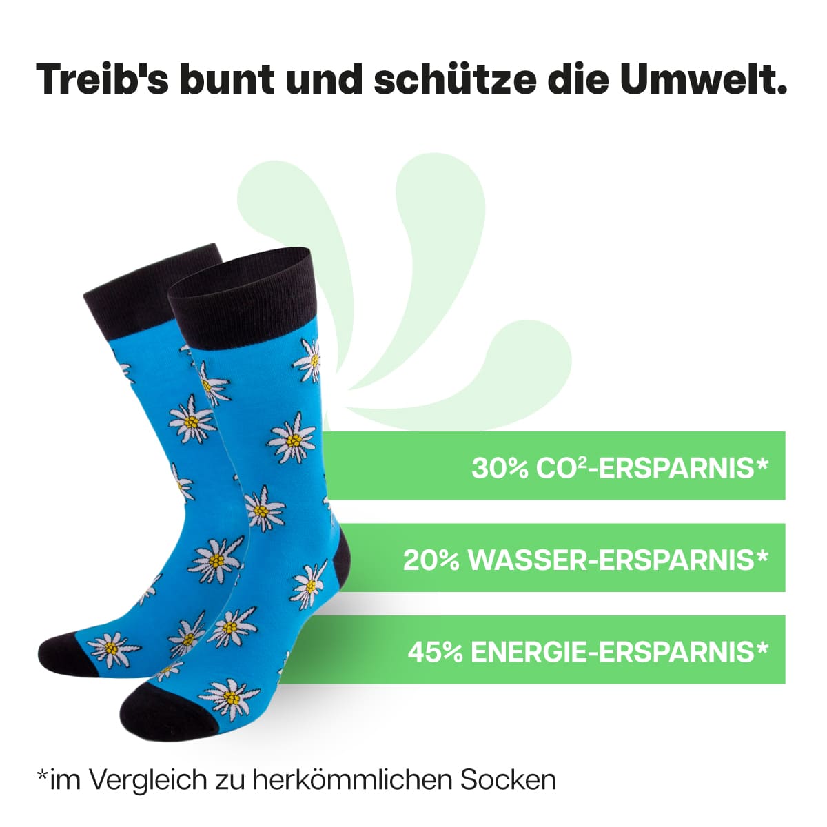 Nachhaltige Edelweiss Socken von PATRON SOCKS