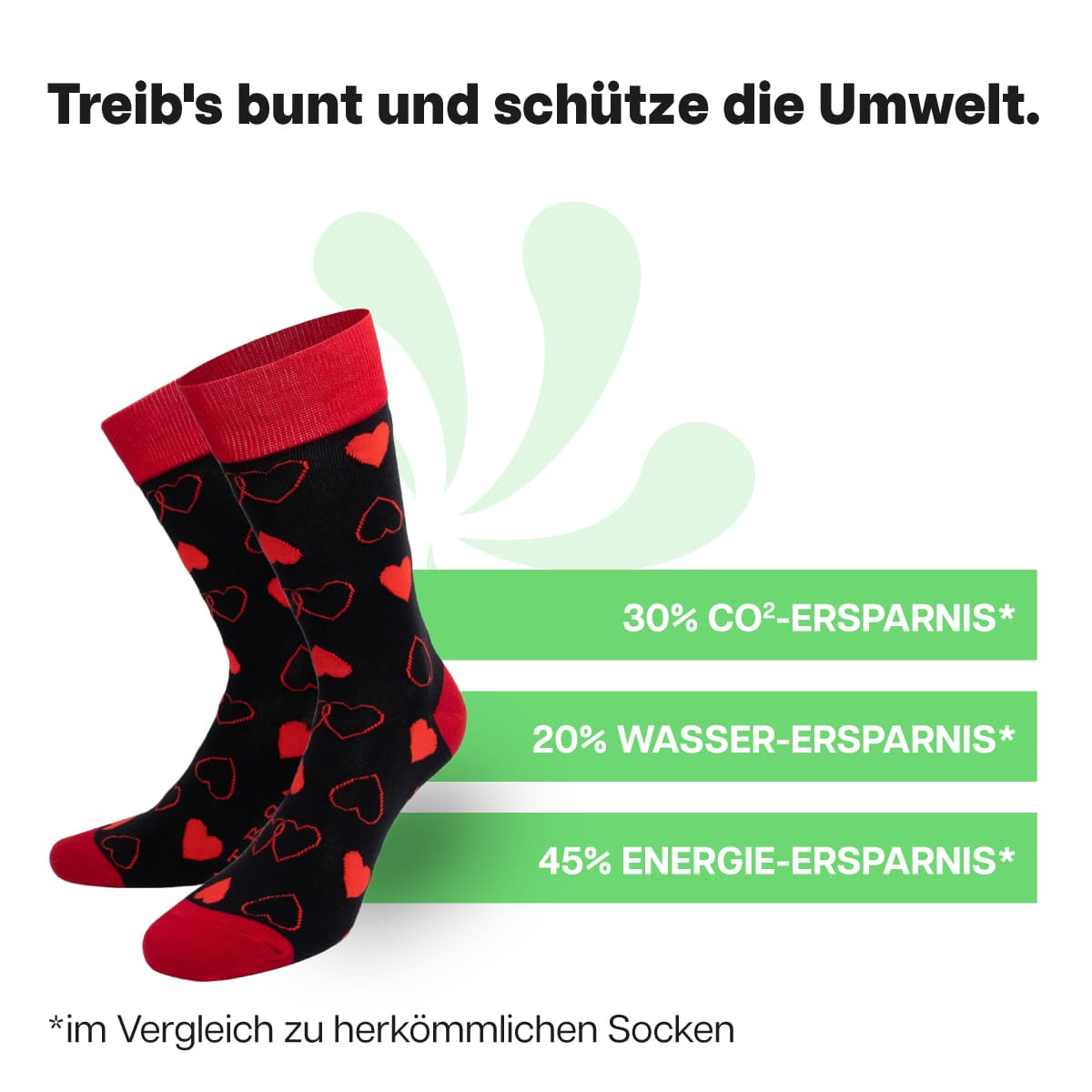 Nachhaltige Herz Socken von PATRON SOCKS