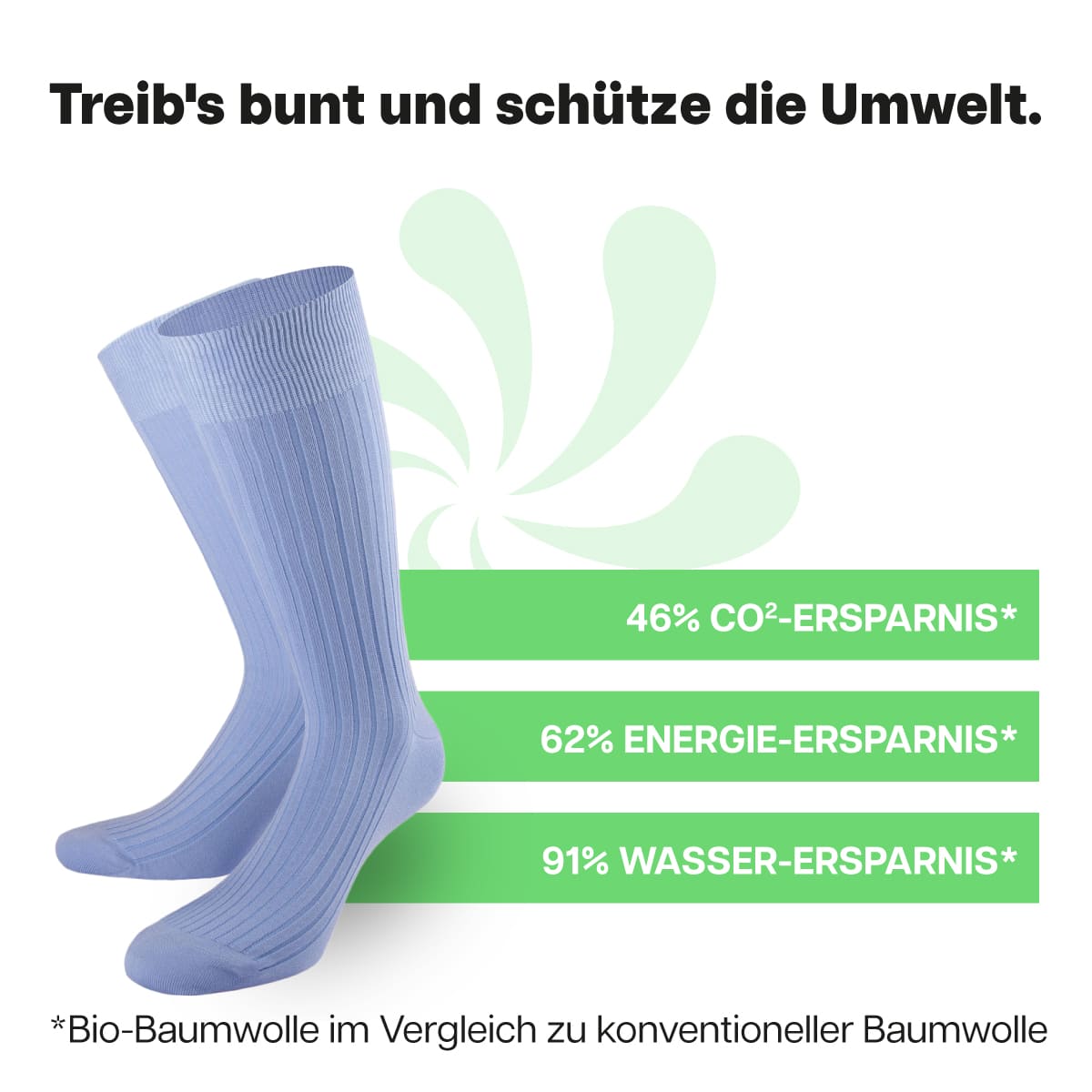 Nachhaltige hellblaue Business Socken von PATRON SOCKS