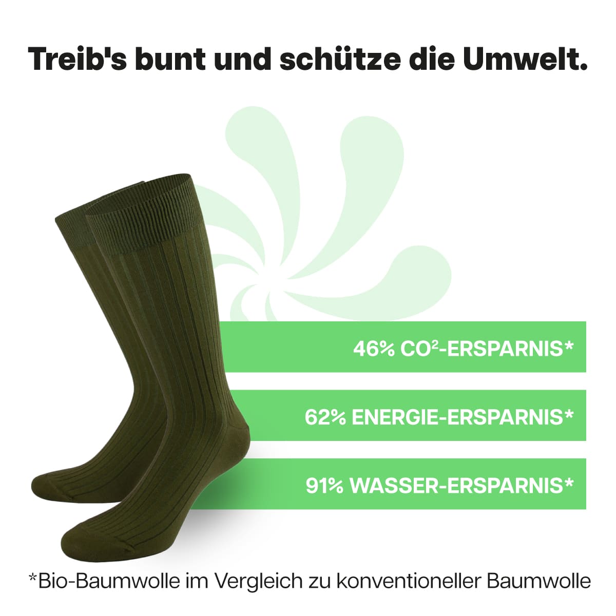 Nachhaltige racinggrüne Business Socken von PATRON SOCKS