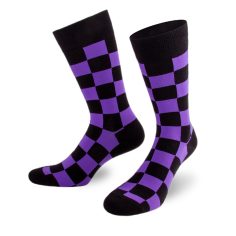 Ausgefallene lila Schachbrett Socken von PATRON SOCKS