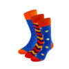 Mehrfarbiges lustiges Socken Bundle mit Zick Zack, Punkte und Heißluftballon Socken von PATRON SOCKS