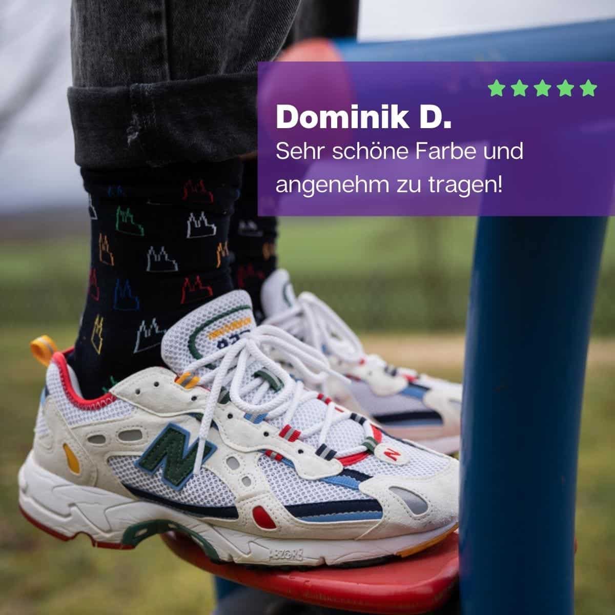 Kölner Dom Socken von PATRON SOCKS mit Sneakern