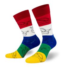 Närrische bunte Socken mit Karnevalmützen von PATRON SOCKS