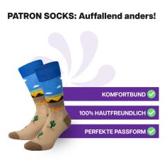 Hautfreundliche Bulli Socken von PATRON SOCKS mit Komfortbund. Sehr gute Passform!