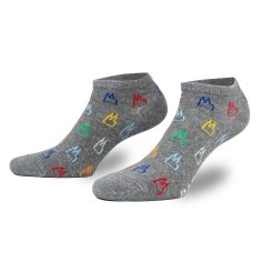 Rutschfeste graue Kölner Dom Sneaker Socken von PATRON SOCKS
