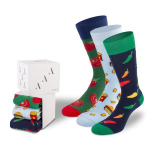3 Paar witzige Socken in der Geschenkbox von PATRON SOCKS