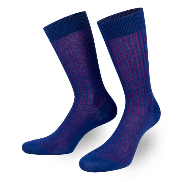Two Tone Socken in blau rot von PATRON SOCKS