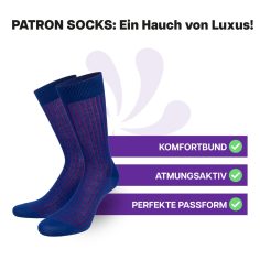 PSBS16-2014_Two_Tone_Socken_Blau_Rot_quali_PATRON-SOCKS