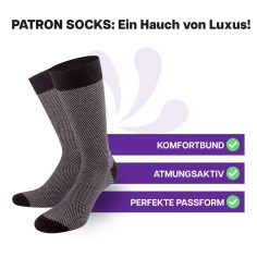 PSBS18-2022_Luxus_Herren_Socken_Schwarz_Weiß_quali_PATRON-SOCKS