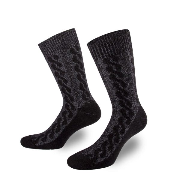 Hochwertige anthrazit graue Kaschmir Socken von PATRON SOCKS